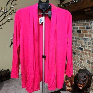 NWT Jillian Nicole pink cardigan sz medium